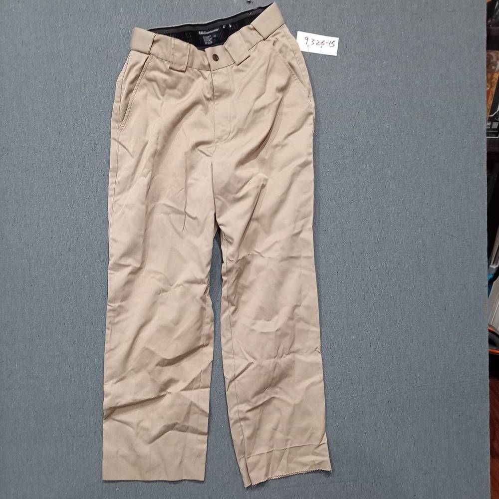5.11 Tactical Series Khaki Tan Trousers Mens 32 Polyester Rayon Blend Pants - Picture 2 of 7